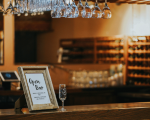A rustic bar