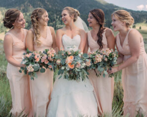 Bride and Bridesmaids